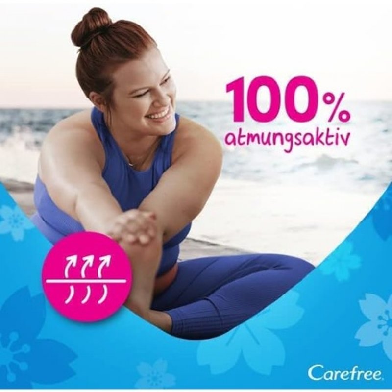 Carefree Cotton Feel Normal Panty Liners with Fresh Scent 56 Pieces