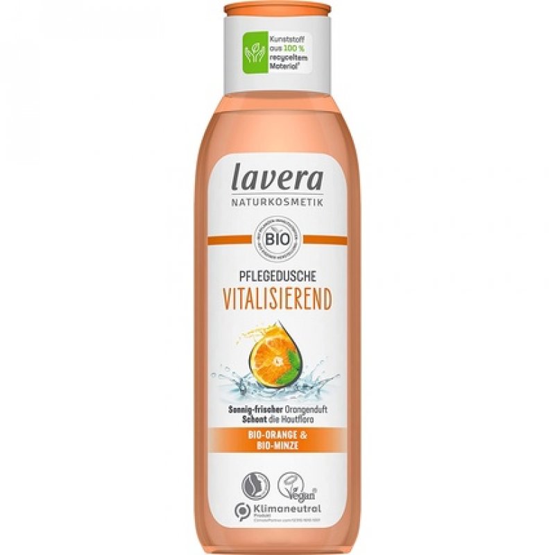 lavera Vitalizing Organic Orange and Organic Mint Shower Gel 250ml