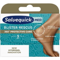 Salvequick Blister Rescue 5 Hydrogel Wound Pads for Foot Blisters