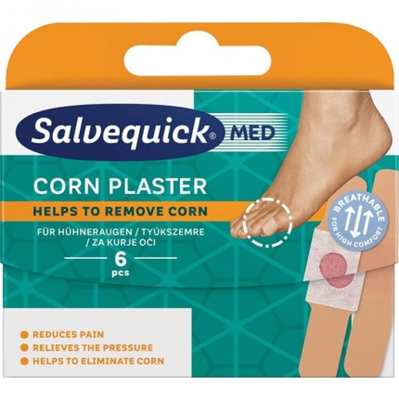 Salvequick Foot Care Corn Slice Plaster Dispenser - Pack of 6