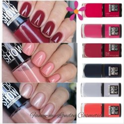 Gemey Maybelline - Nail Polish Varnish Color show Vintage Leather - 210 Red Grainedgemey.