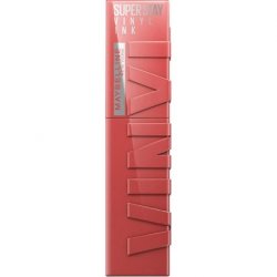 Maybelline New York Lip Color Smudge-Free Long Lasting Liquid Lipstick Shine Finish SuperStay Vinyl Ink 16h 15 Peachy