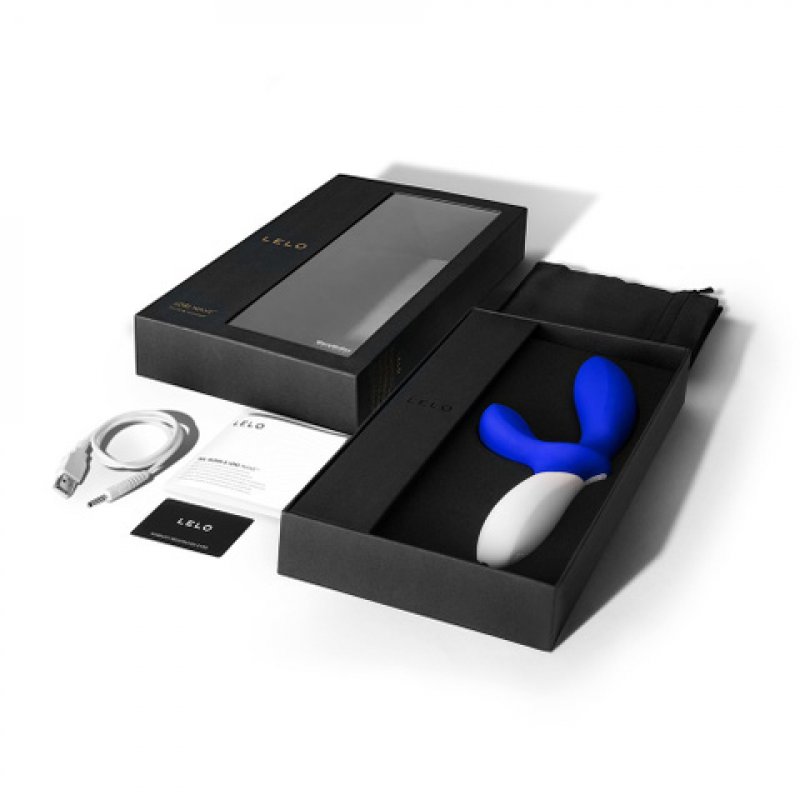 LELO LOKI Anal Vibrator Prostate Dildo for Men with 6 Powerful Settings Prostate Stimulation Men Blue