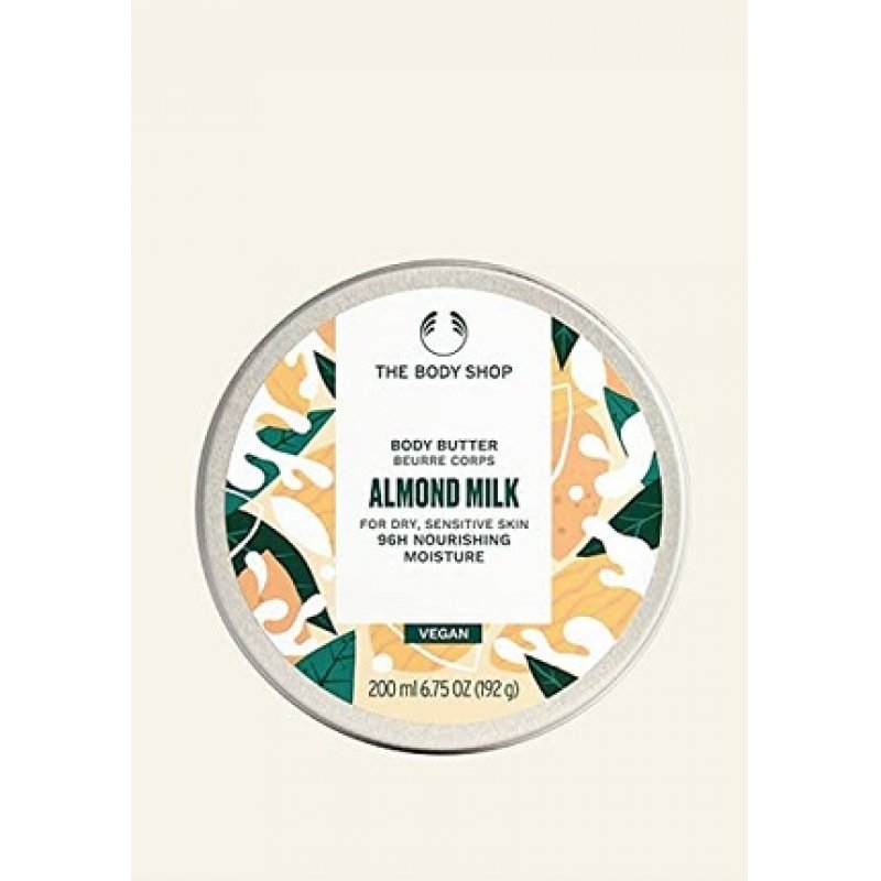 The Body Shop Almond Milk Body Butter for Dry Sensitive Skin 96H Nourishing Moisture 200ml