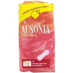 Ausonia Anatomica Absorbent Pads for All Kinds of Flow 14 Count