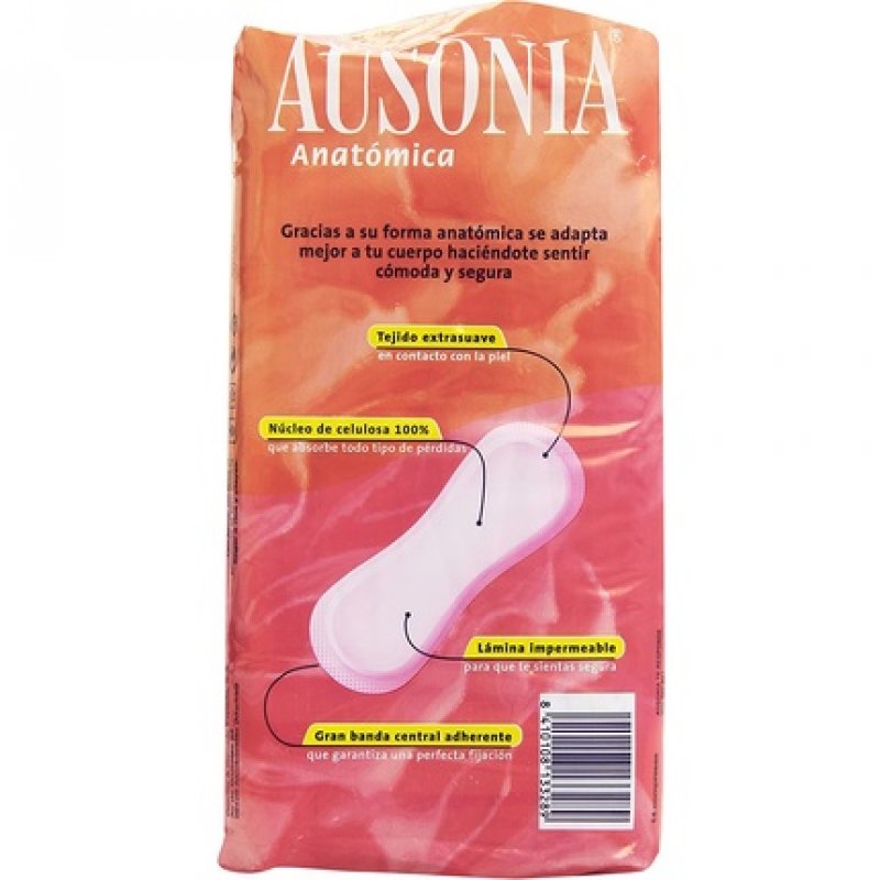 Ausonia Anatomica Absorbent Pads for All Kinds of Flow 14 Count
