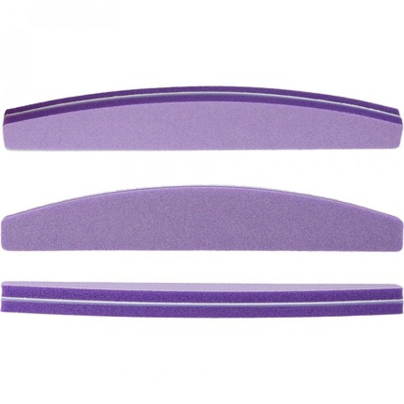 T4B MIMO 2-Sided Boat Shaped Nail File 100/180 - Violet