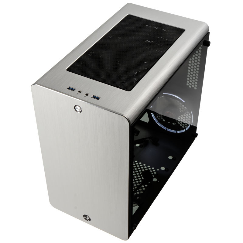 Raijintek compatible THETIS Midi-Tower - silber Window