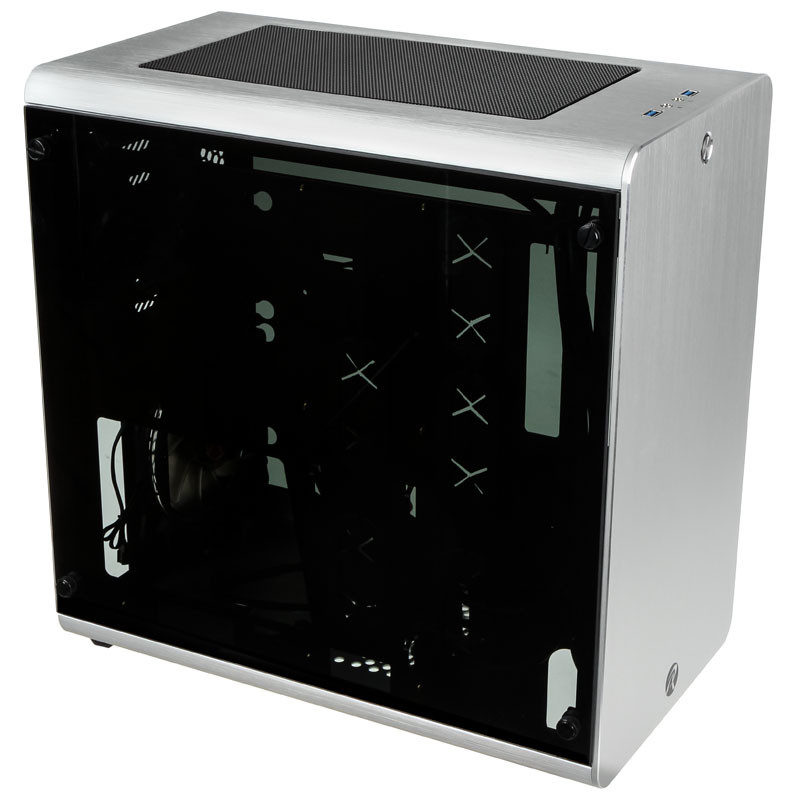Raijintek compatible THETIS Midi-Tower - silber Window