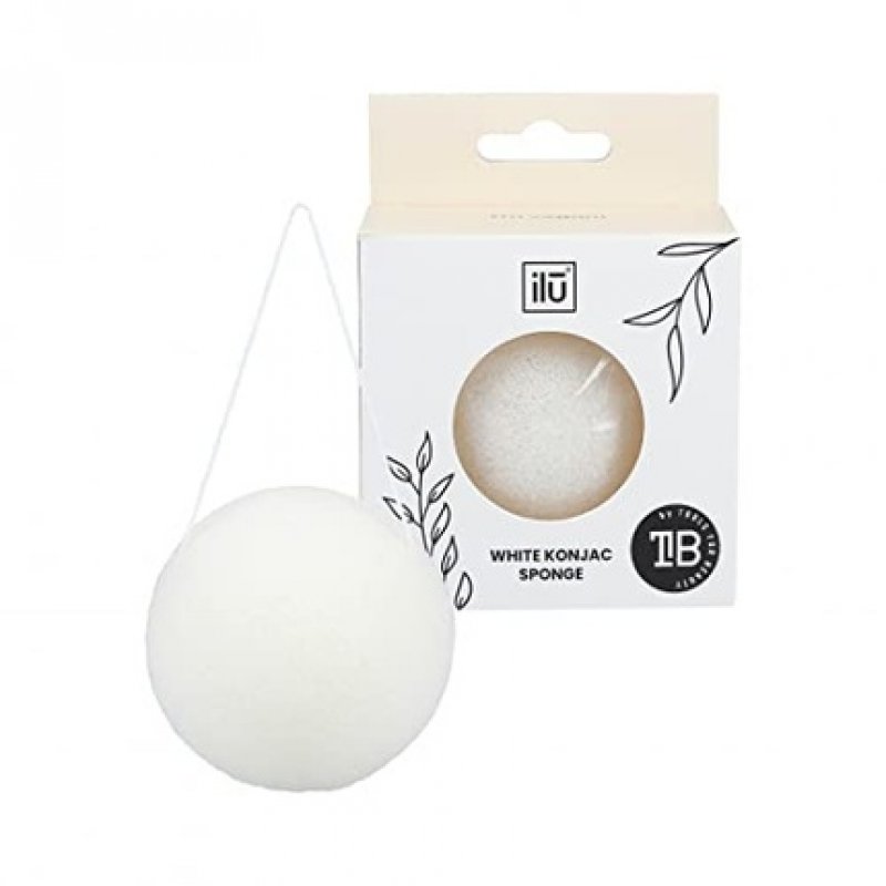 T4B Ilu Konjac Makeup Sponge with Cord - White