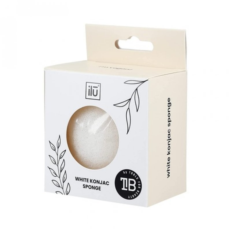 T4B Ilu Konjac Makeup Sponge with Cord - White
