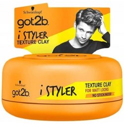 Schwarzkopf got2b iStyler Long Lasting Hold No White Residue Silicone Free Texture Matt Finish Hair Clay 75ml