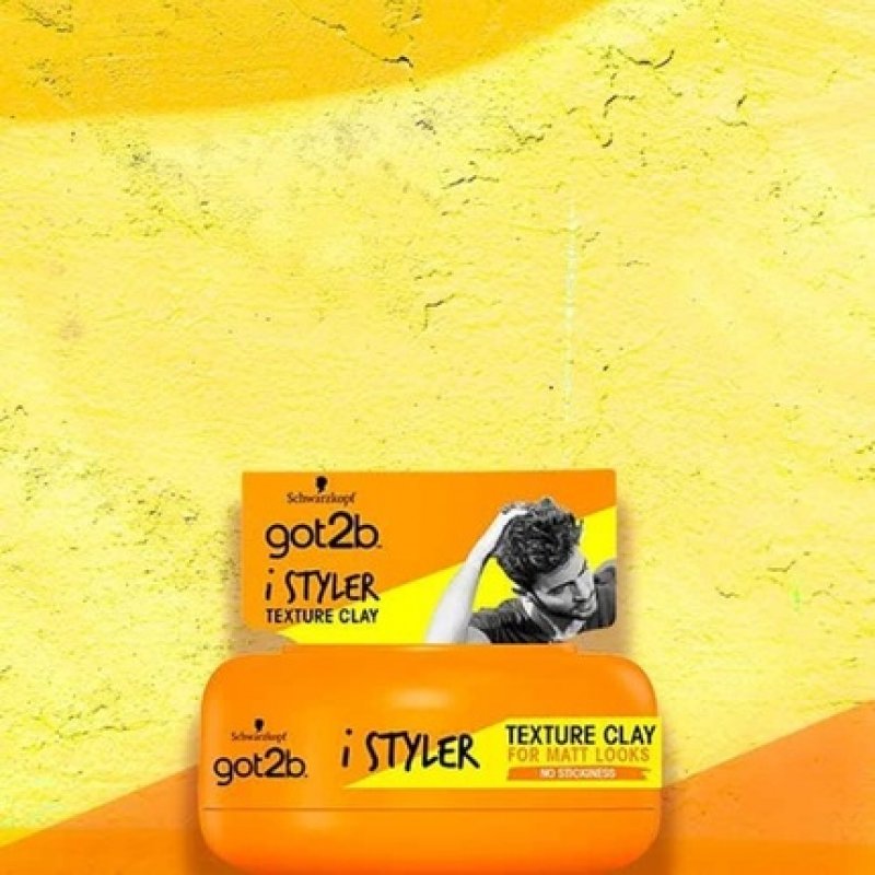 Schwarzkopf got2b iStyler Long Lasting Hold No White Residue Silicone Free Texture Matt Finish Hair Clay 75ml