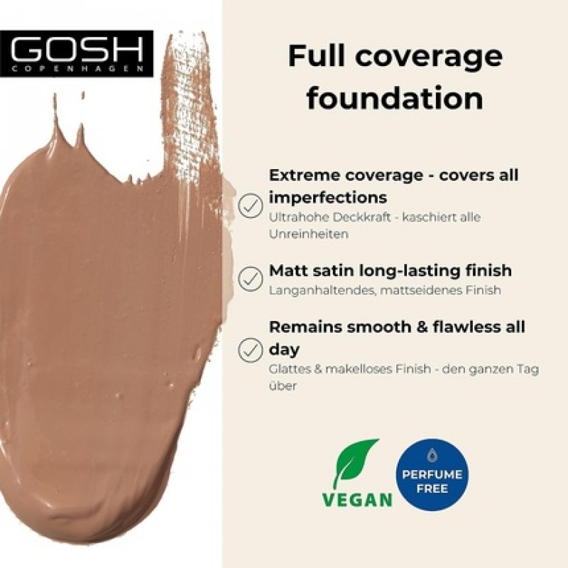 GOSH Dextreme Full Coverage Foundation 30ml