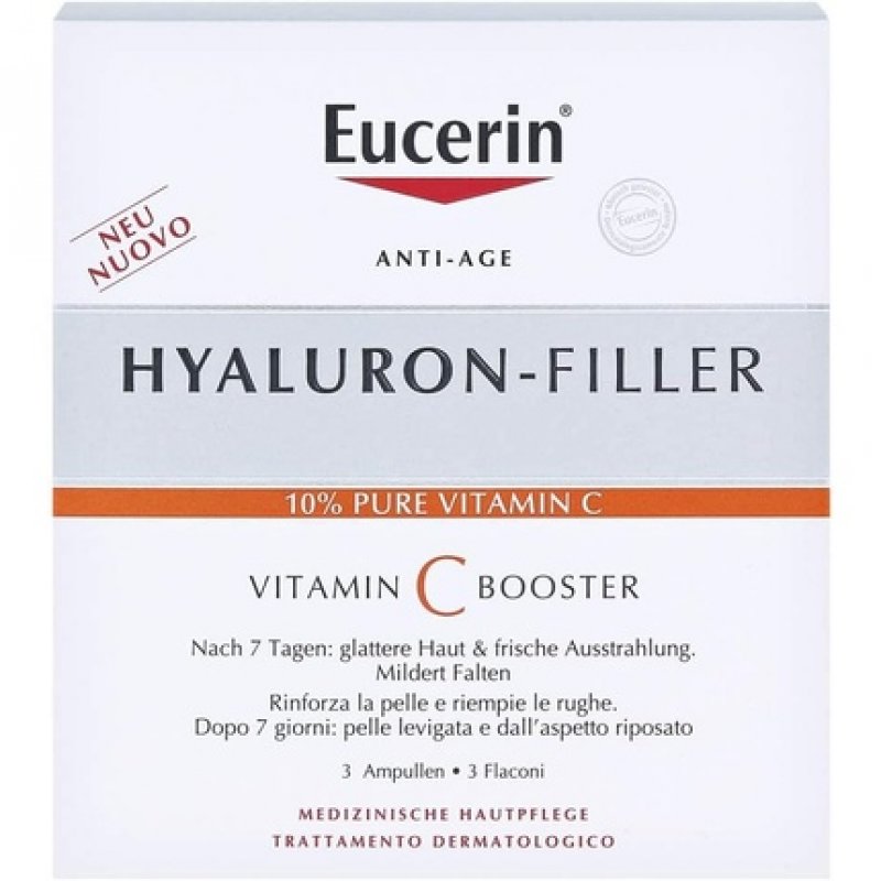 Eucerin Hyaluron-Filler Vitamin C Booster Anti-Aging Serum - Pack of 3