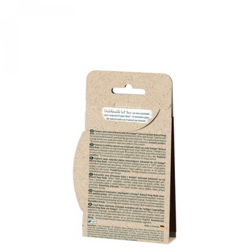 Kneipp Lip Balm with Natural Color Dark Nude Length Effect Vegan and 100% Natural Origin