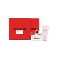 SALVATORE FERRAGAMO Signorina Box Eau de Parfum for Women 50ml Body Lotion 50ml