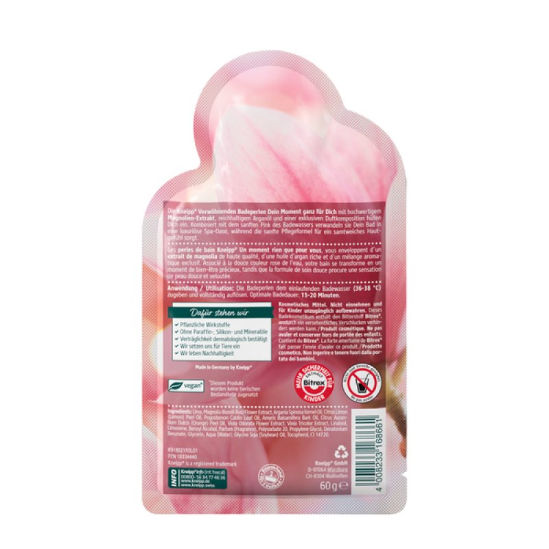 Kneipp Bath Pearls Your Moment Just for You with Magnolia Extract and Rich Argan Oil 60g