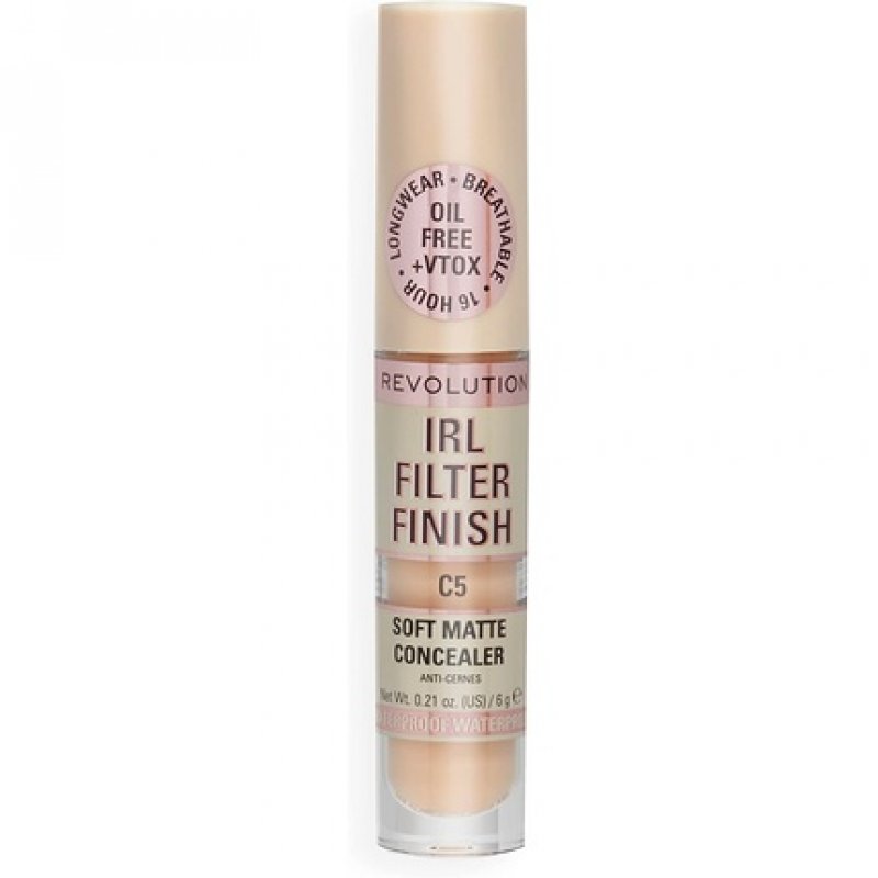 Makeup Revolution IRL Filter Finish Concealer Medium to Full Coverage 6g C5