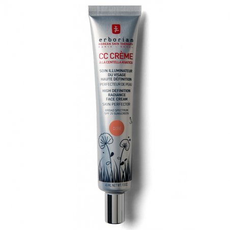 Erborian CC Cream with Centella Asiatica Lightweight Skin Perfector Tinted Moisturiser and Brightening Face Cream Fair