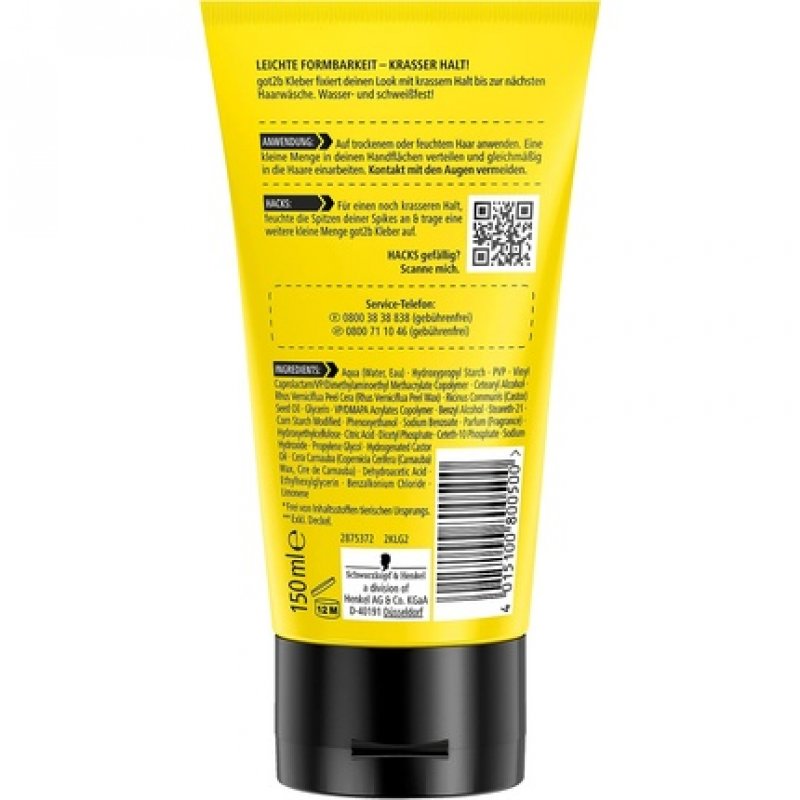 got2b Glued Hair Gel Hold 6 150ml