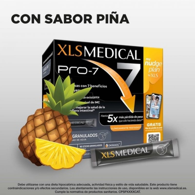 XLS Medical Pro-7 7 Benefits Pineapple Flavor 90 Sticks