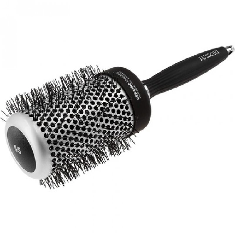 TB Tools for Beauty T4B Lussoni Professional Antistatic Styling Brush with Ribbed Bristles Black 65mm