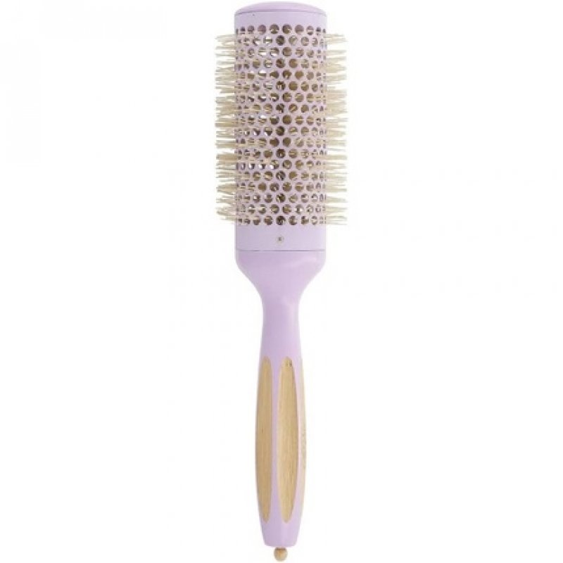 TB TOOLS FOR BEAUTY T4B ILU Bamboo Round Styling Hair Brush for Medium and Long Hair with Removable Tips Ceramic