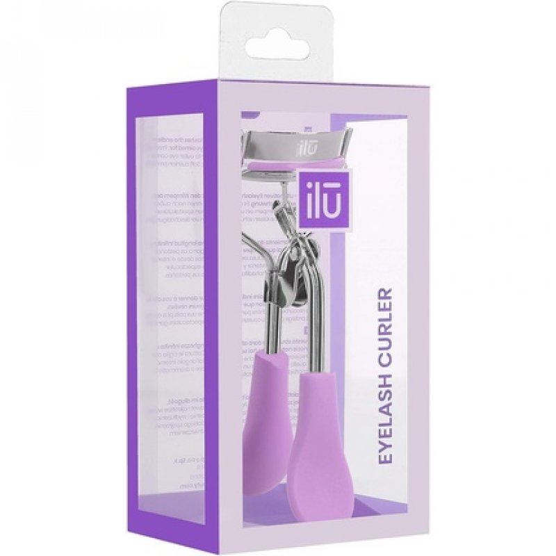T4B ILU Eyelash Curler Professional Curling Tool for Lash Lifting Makeup - Purple