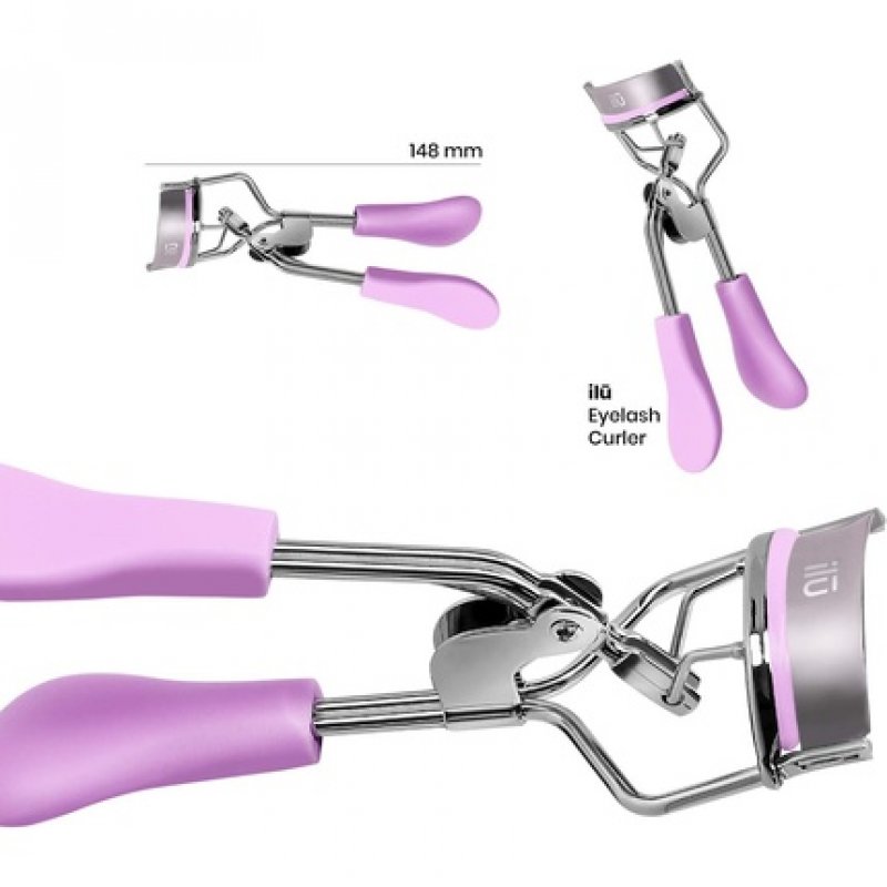 T4B ILU Eyelash Curler Professional Curling Tool for Lash Lifting Makeup - Purple
