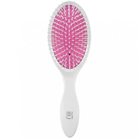 TB Tools for Beauty ILU Easy Detangling Hairbrush for All Hair Types with Vegan Bristles Soft Cushion and Pins Oval
