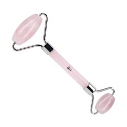 T4B ilu Rose Quartz Roller for Improving and Cleansing Skin, Reducing Appearance of Wrinkles and Improving Circulation