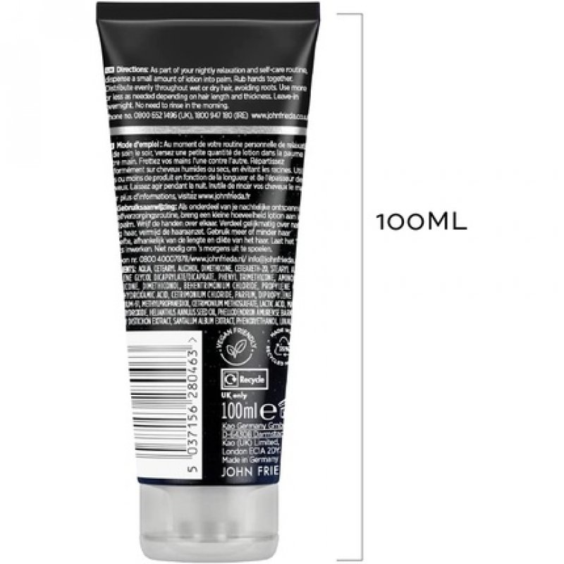 John Frieda Overnight Miracles Repair & Renew Leave In Lotion Hair Mask 100ml