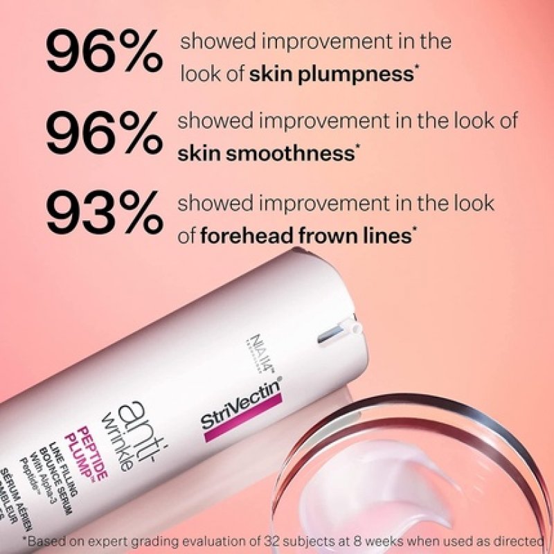 StriVectin Peptide Plump Line Filling Bounce Serum with Alpha 3 Peptides to Hydrate and Plump Skin
