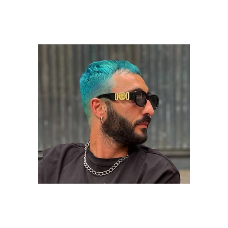 Crazy Colour Semi Permanent Hair Colour Cream 100ml Peacock Blue 45