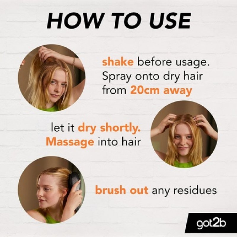 Schwarzkopf got2b Fresh It Up No Rinse Spray to Refresh Hair in Between Washes Extra Texture 200ml