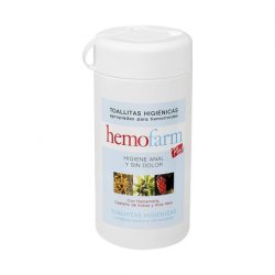 Hemofarm Plus 60 Wipes Bottle
