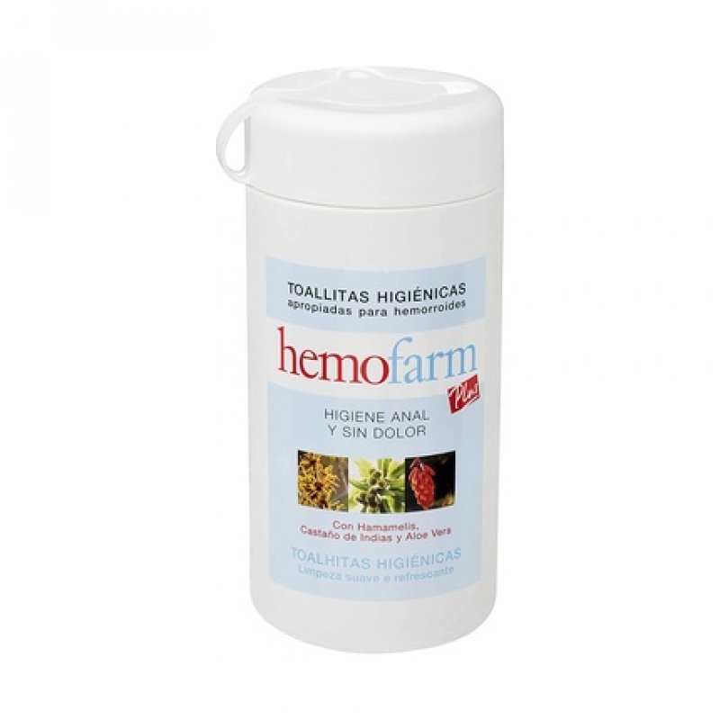 Hemofarm Plus 60 Wipes Bottle