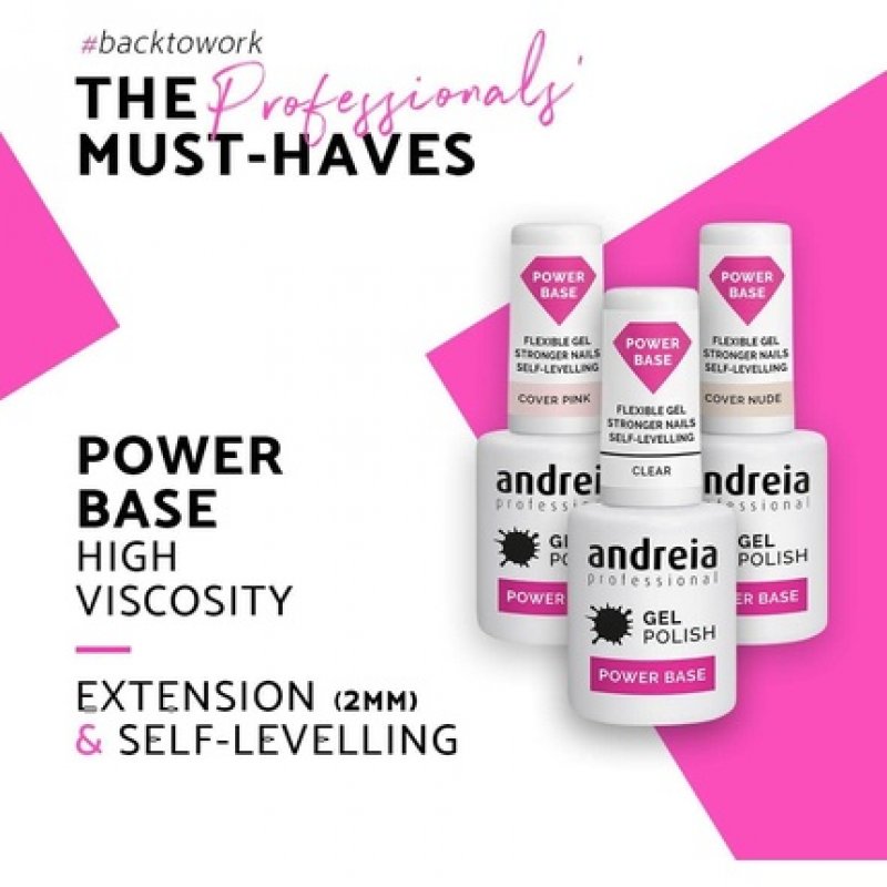 Andreia Professional Clear Gel Nail Polish Power Base 10.5ml