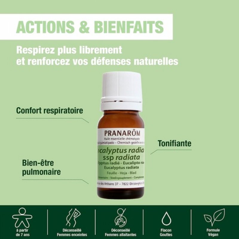 Pranarôm Eucalyptus Radiata Essential Oil 10ml