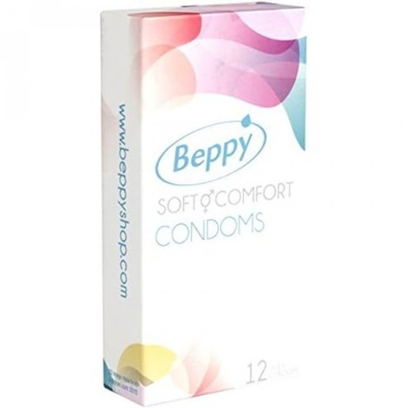 Beppy Comfort Condoms 12 Pack - Proven Quality by BEPPY - Moist and Reliable Every Day 56mm Width