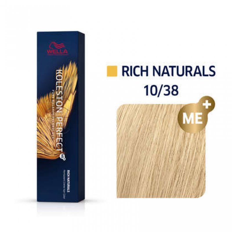Wella Koleston Perfect Me Rich Naturals 10/38 Blond très très Clair Doré Perlé 60ml