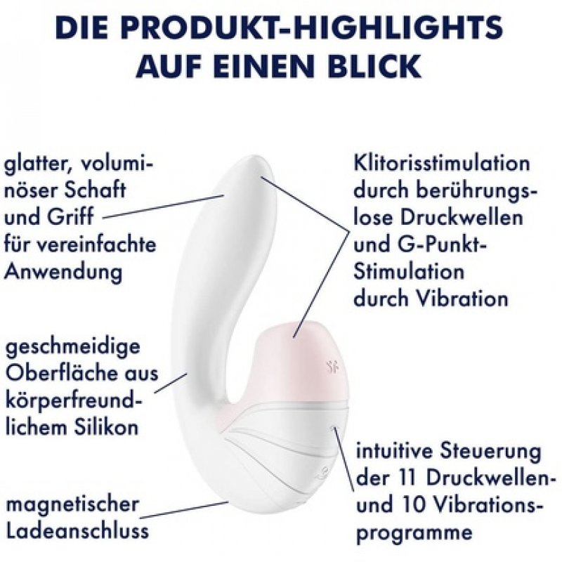 Satisfyer, Pressure Wave Vibrator, Supernova, 18 Cm, Flexibly Adjustable