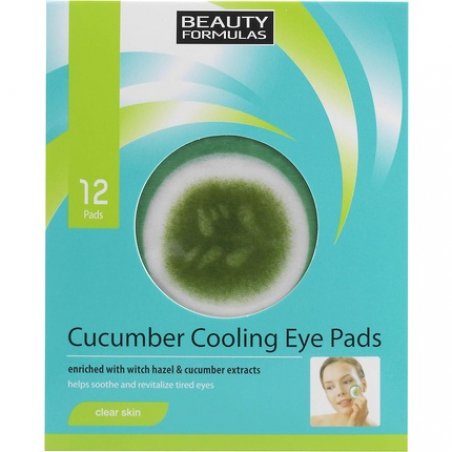 Beauty Formulas Clear Skin Cucumber Cooling Eye Pads 12