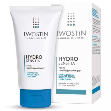 Iwostin Hydro Sensitia Moisturizing Soothing Cream for Face - Dry and Sensitive Skin 150ml