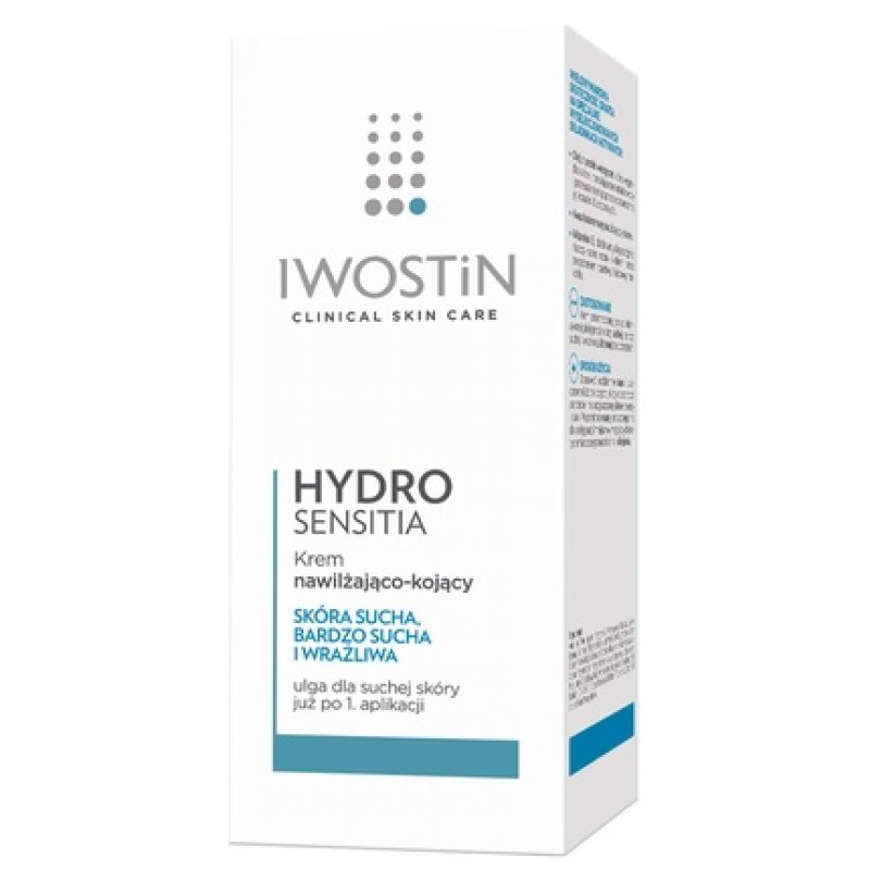 Iwostin Hydro Sensitia Moisturizing Soothing Cream for Face - Dry and Sensitive Skin 150ml