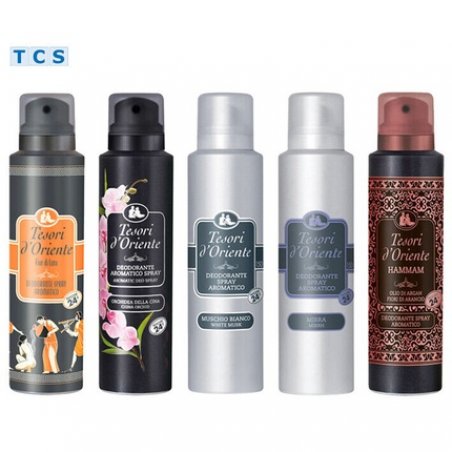 TESORI D'ORIENTE Deodorant Spray in 5 Exotic Scents 150ml