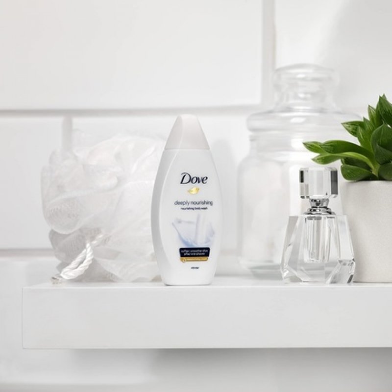 Dove Deeply Nourishing Microbiome Gentle Body Wash Shower Gel for Softer, Smoother Skin 55ml