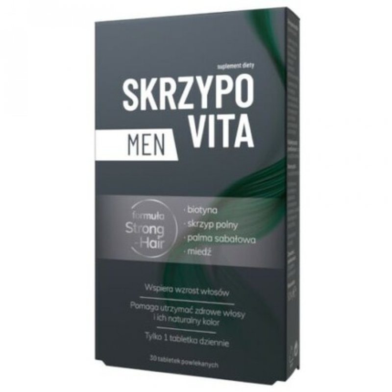 SKRZYPOVITA MEN Biotin Hair Vitamins for Strong Hair 30 Tablets