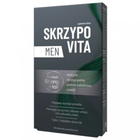 SKRZYPOVITA MEN Biotin Hair Vitamins for Strong Hair 30 Tablets
